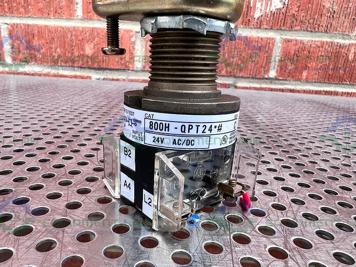 Used Allen-Bradley 800H-QPT24 Series C Illuminated Push Button Switch 24V