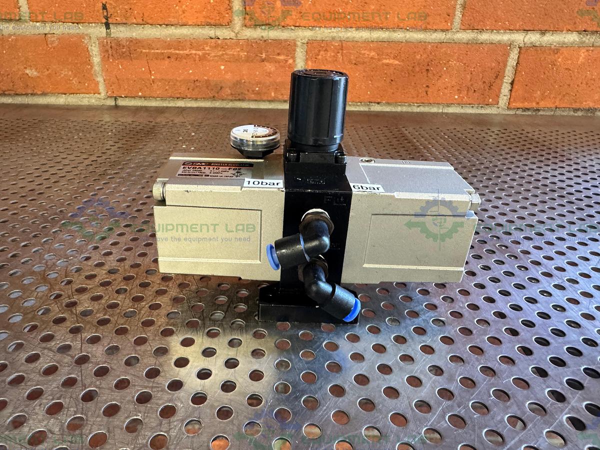Used SMC EVBA1110-F02  Pneumatic Booster Regulator / Booster Cylinder  0.1-1.0 MPa