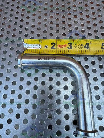 Used Lot of 5 - Unbranded 316L Stainless Steel 90-Degree Elbow 3/4" Sanitary Fitting