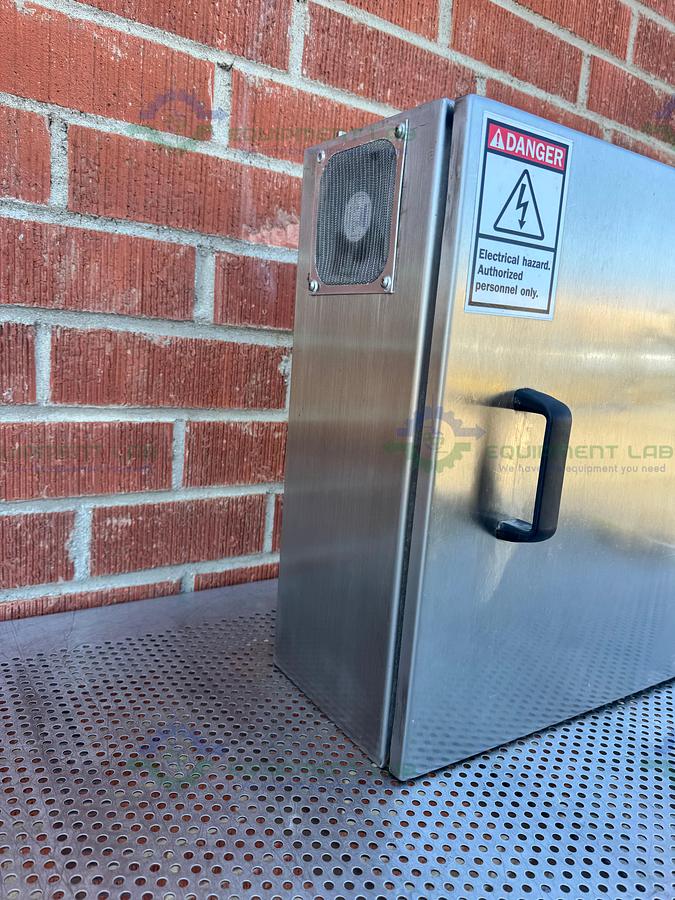 Used Rittal Stainless Steel Standard Enclosure 19" x 19" x 8.5", 120V