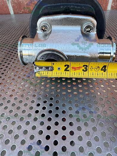 Used ITT Pure-Flo  Diaphragm Valves 90PSI  3 Way Valve w/ 1" to 1/2" Sanitary Fitting