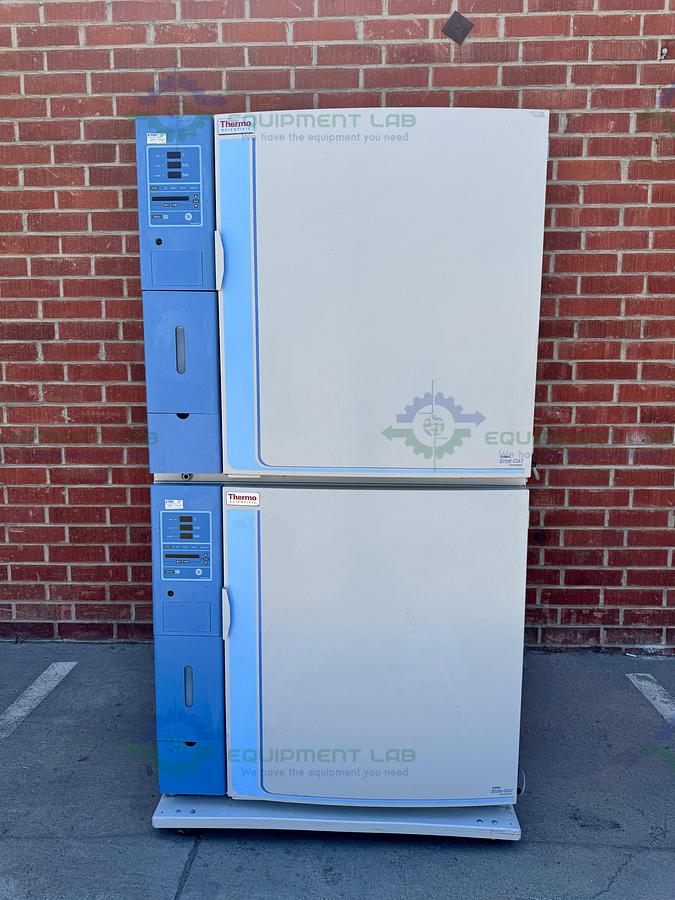 Used Thermo Forma 3310 Steri-Cult Double Stack CO2 Incubator, 11 cu. ft, 50C