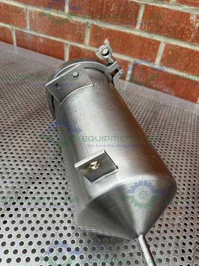 Used Unbranded 6 Liter Stainless Steel Vessel w/ ITT Vavle 1/2" Sanitary Fitting