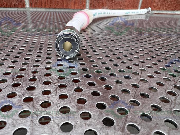 Used Advanta Pure  APSM-P-0500 34" Silicone Hose w/ 1/2 " Sanitary Fitting