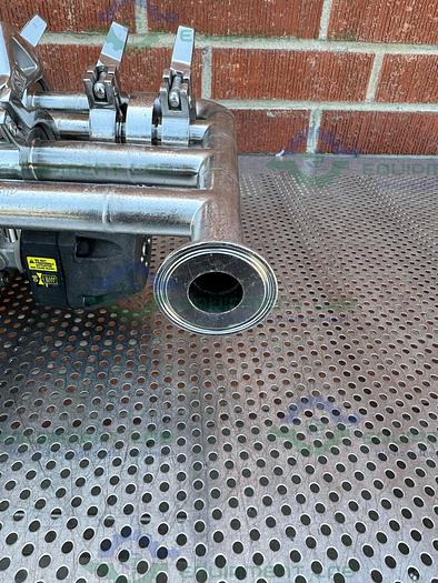 Used 4 ITT Pure Flo Advantage Stainless Steel Diaphragm Valve w/ 1" Sanitary Fitting