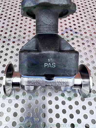 Used ITT Pure Flo 1-316L-RA15MAX-CWP150 Diaphragm Valve w/ 1" Sanitary Fitting