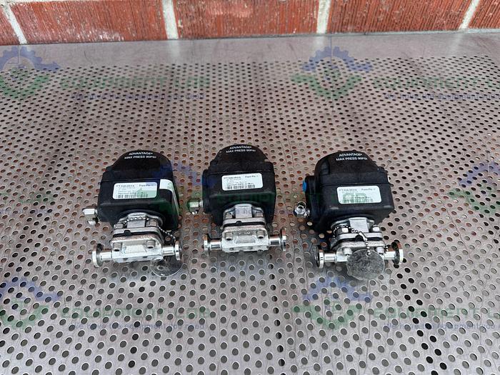 Used ITT Pure Flo .5-316L- RA20MAX-CWP150 Diaphragm Valve A205 w/.5" Sanitary Fitting