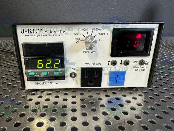 Used J-Kem Scientific  210 Timer Temperature Controller 120 VAC 1200 Watts