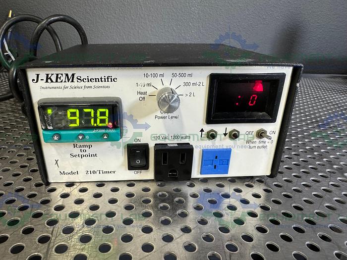Used J-Kem Scientific 210 Timer Temperature Controller 120 VAC, 1200 Watts
