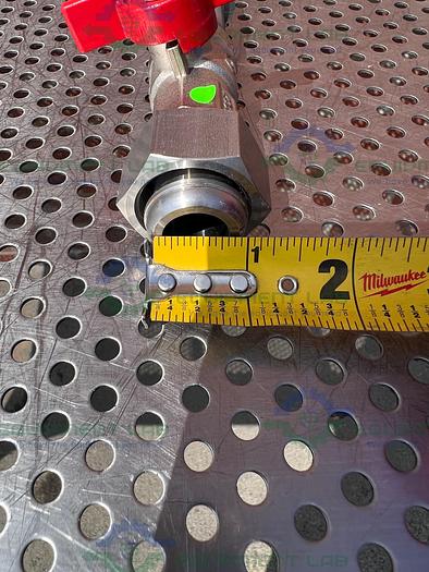 Chemglass Stainless Steel Ball Valve Male to Female 1/2"