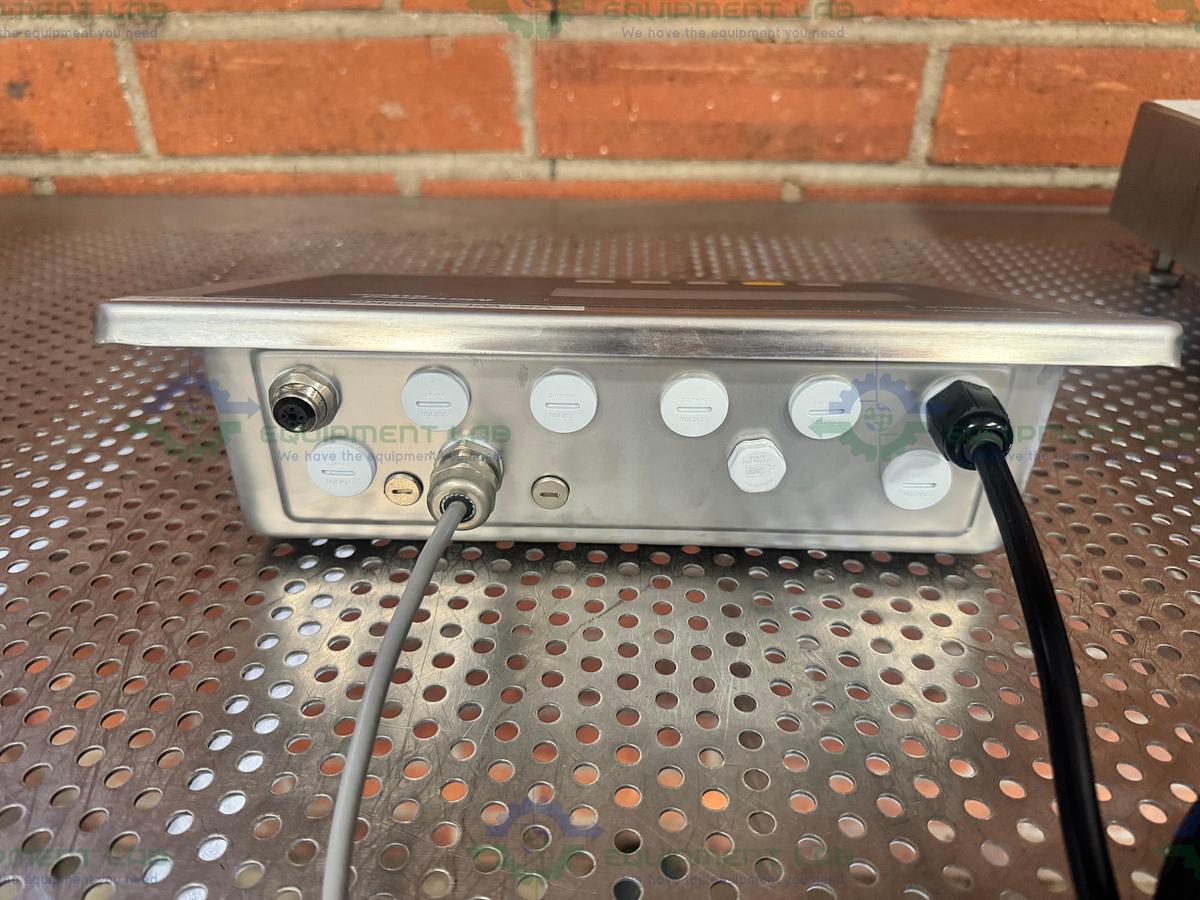 Used Minebea Intec CAPS1U-100EE-LU Stainless Steel Scale 18x18 w/ CAIS1-U, 130LBS