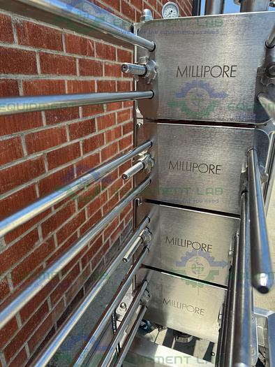 Used Millipore Stainless Steel Hydraulic Pellicon CUF-8 Filter Skid