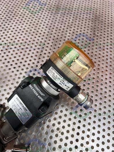 Used 5 ITT Advantage  Stainless Steel Diaphragm Valves w/ Valve Positioner