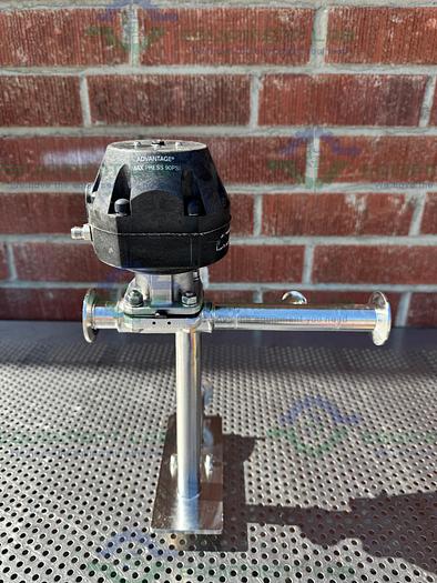 Used ITT Pure Flo Advantage 6 -Way Diaphragm Valve w/  1"  Sanitary Fitting