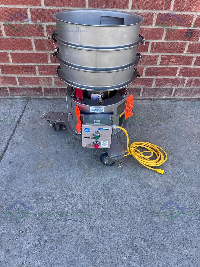 Used Sweco LS18S333 Stainless Steel 18" Vibratory Energy Separator w/ 325, 200 Micron