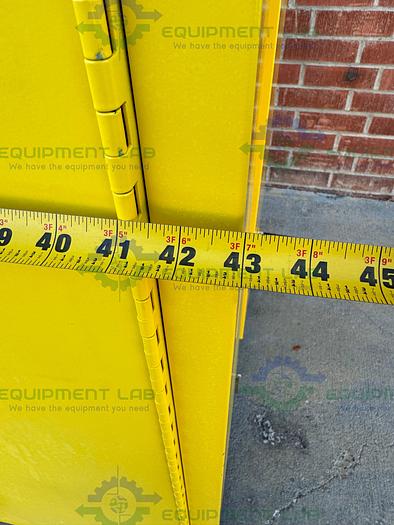 Used Securall A345 Flammable Liquid Storage Cabinet 45 Gallon w/ Soft Close Doors