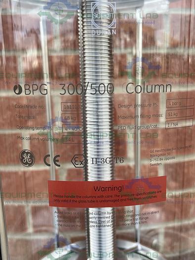 Used Cytiva / GE / Pharmacia BPG  300 / 500 Chromatography Column 34 L