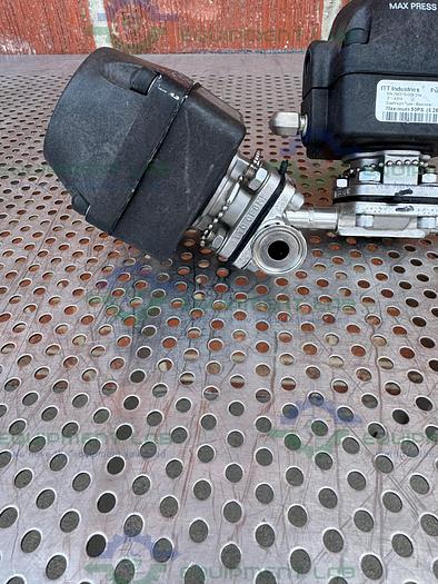 Used Lot of 2- ITT Pure Flo .5-316L- RA20MAX Diaphragm Valve  w/1/2" Sanitary Fitting