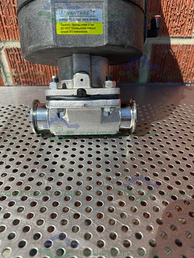 Used ITT Pure-Flo  A217 Diaphragm Valves 90PSI w/ 1 1/2" Sanitary Fitting