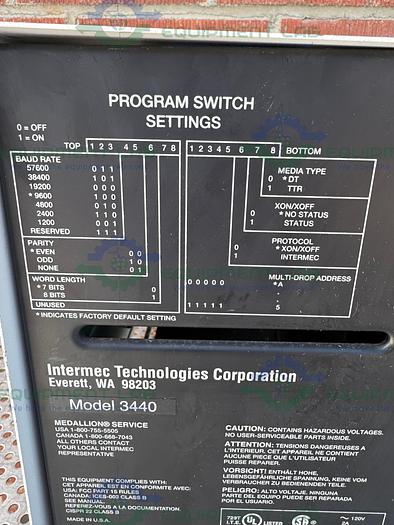 Used Intermec Technologies 3440 Easy Coder 400 DPI Printer 120V, 50-60 Hz