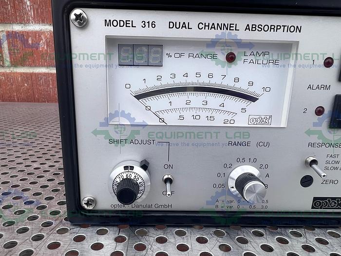 Used Optek 316 Dual Channel Absorption Meter 115/230V