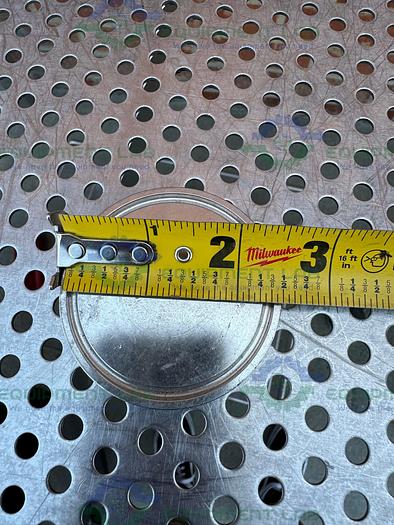 Used Lot of 10 - 316 Stainless Steel 2 1/2" Sanitary Fitting End Cap