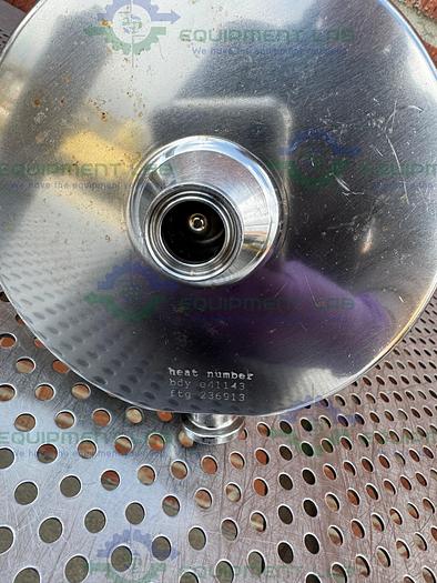 Used SteriFlow 96 Manual Low to High Flow Sanitary Back Pressure Regulator 3/4"