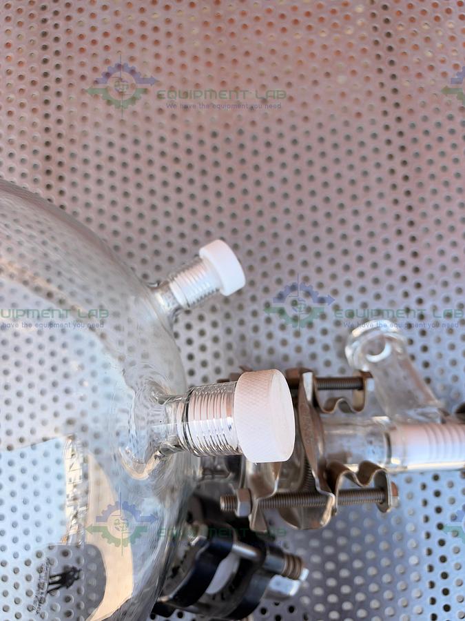 Used Adam & Chittenden Scientific Glass Collection Flask w/ QVF Connections