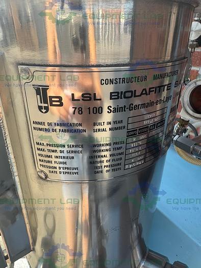  for parts or not working LSL Biolafitte 78 100 Stainless Steel Fermentation Tank 15.5 Liters