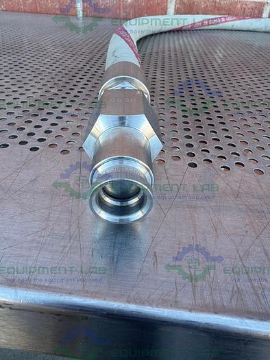 Used FGR FDA 3A Class III Transfer Hose 76" w/ Swagelok QTM8 Quick Connect Stem