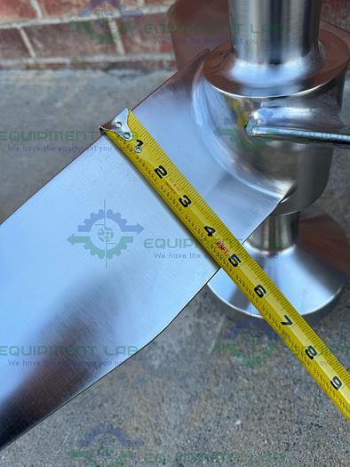 Used Schott AG 316 Stainless Steel Impeller 98" Height x 2" Female Threaded