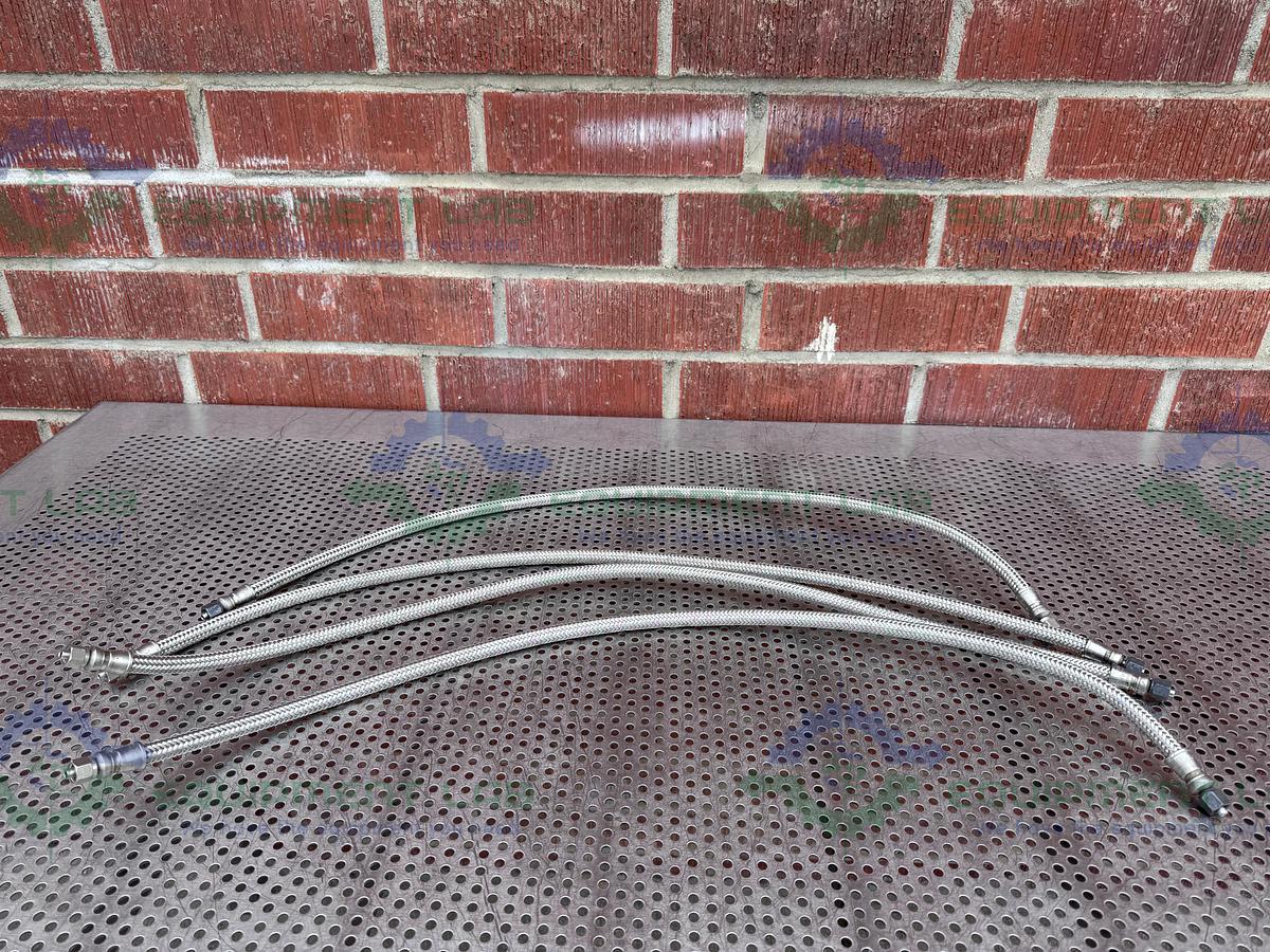 Used Unbranded 36" Stainless Steel Braided Hose w/ 1/2" NPT Fittings