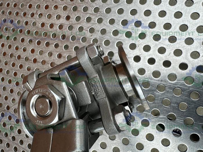 Used Inline  Industries Stainless Steel Ball Valve w/ 1" Sanitary Fitting