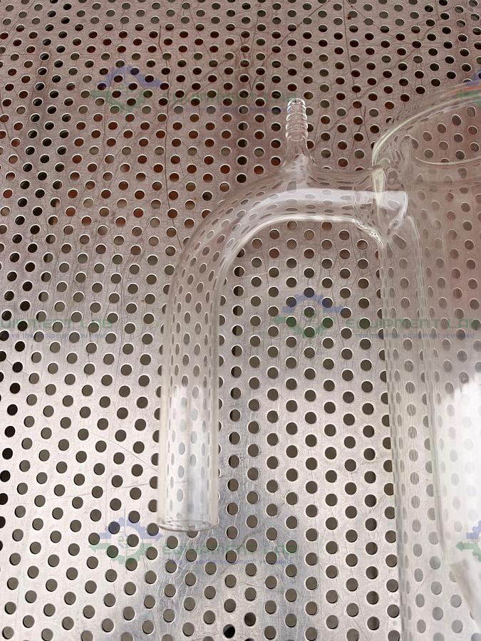 Used Pope Scientific Glass Vacuum Cold Trap with Bottom Drain Stopcock