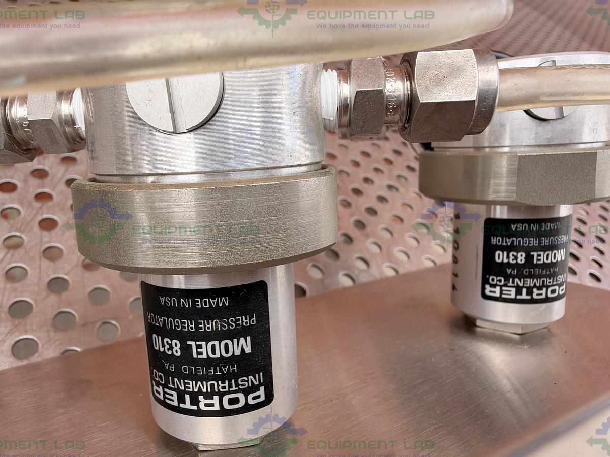 Used Lot of 3 - Porter 8310 Pressure Regulator w/ Ashcroft 15 PSI Gauge