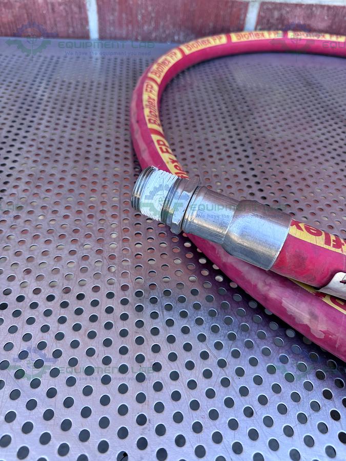 Used BioFlex RC 98" Aflex Hose w/ 1" Sanitary Fitting 1" Sanitary Fitting to NPT