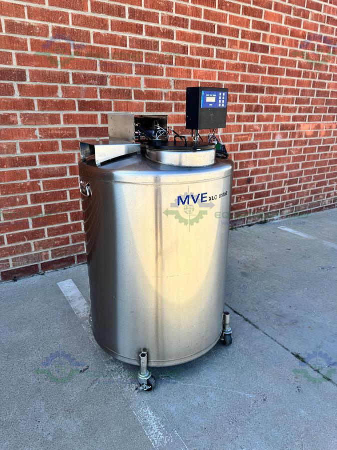 Used CHART MVE XLC 810 HE-F GEN 2 Liquid Nitrogen Cryogenic Storage Tank w/ TEC 3000
