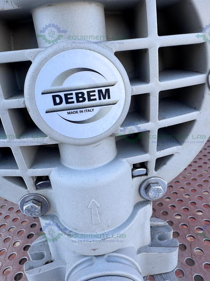 Used Debem IB81-P-HTTPV Air Operated Double Diaphragm Pump 1" Fitting
