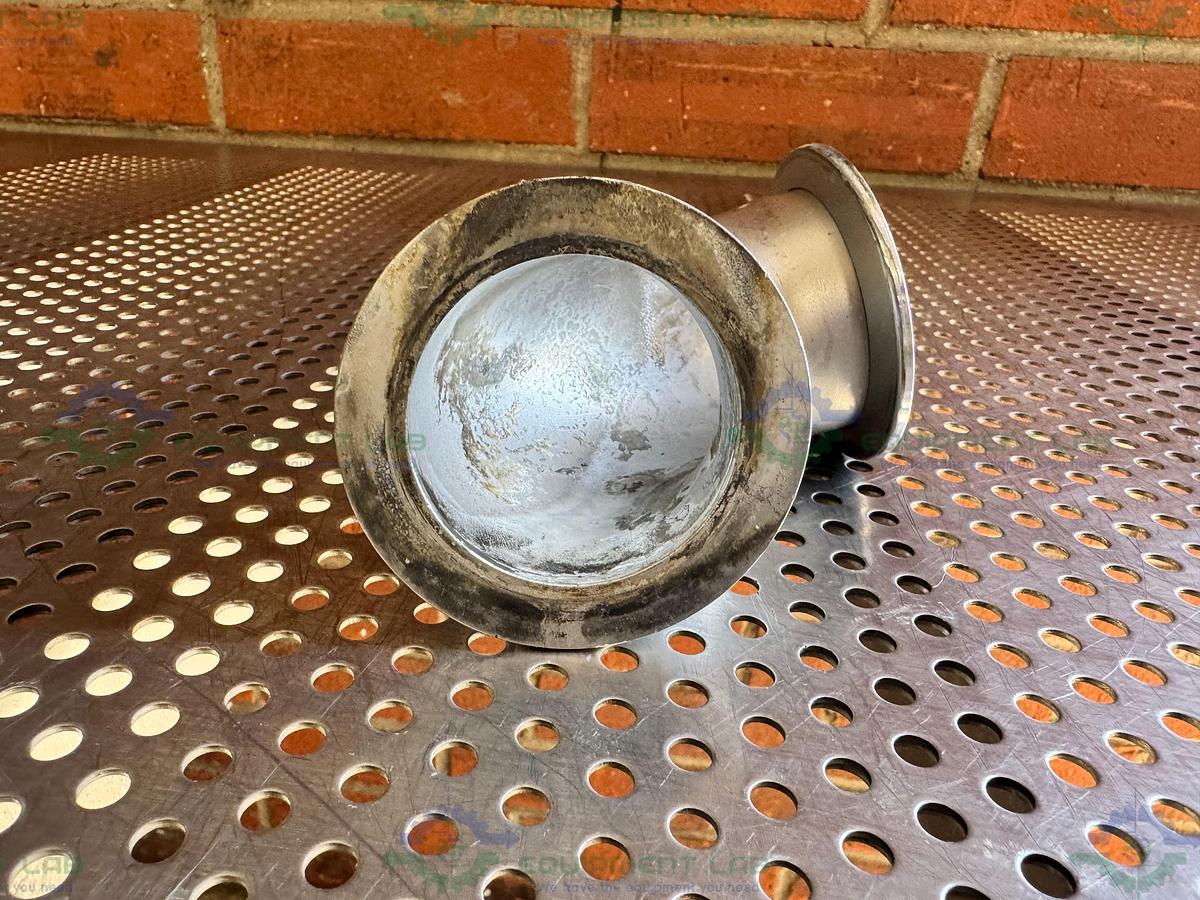 Used Stainless Steel KF 50 Elbow Nipple Vacuum Fitting