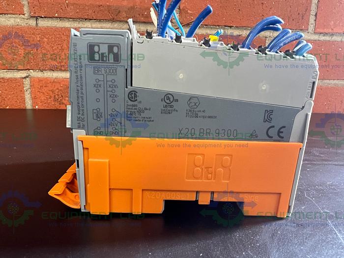 Used B&R  X20 AT 2222 PLC Module w/ X20 BR 9300, X20 AI 4622, X20 PD 0011, X20 PD 0012