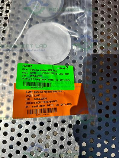 Used Box of 12 - Sartorius Stedim  17805 Midisart 2000 Venting Filter PTFE, PP Housing