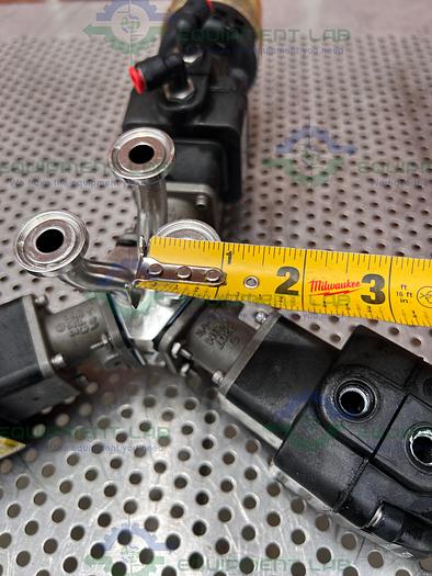 Used 3 ITT Advantage 4 Way Stainless Steel Diaphragm Valves w/ Valve Positioner