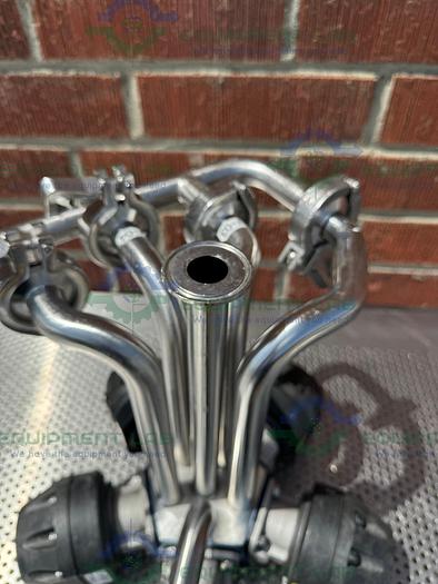 Used 5 ITT Pure Flo Advantage Stainless Steel Diaphragm Valve w/ 1" Sanitary Fitting