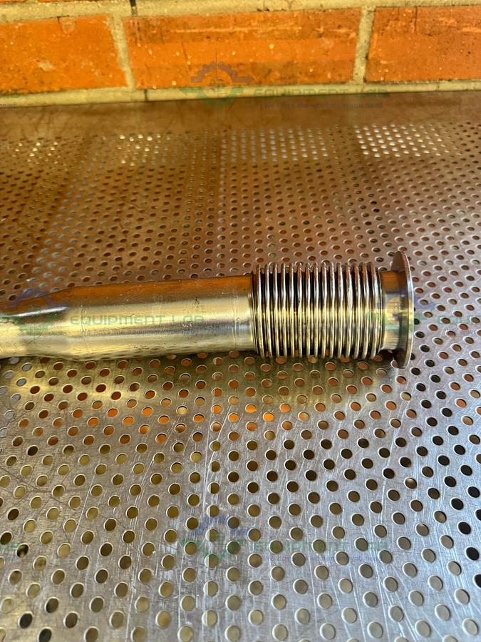 Used Stainless Steel KF50 to KF 40 Vacuum Bellow with 90 Degree Elbow