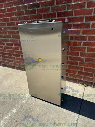 Used Unbranded Stainless Steel Industrial Control Panel Enclosure 12.5" x 24" x 50"