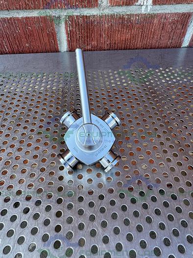 Used GE Healthcare Salvi  DN6 668 4-way 316 Valve 18-5758-01 w/ 1/2" Sanitary Fitting