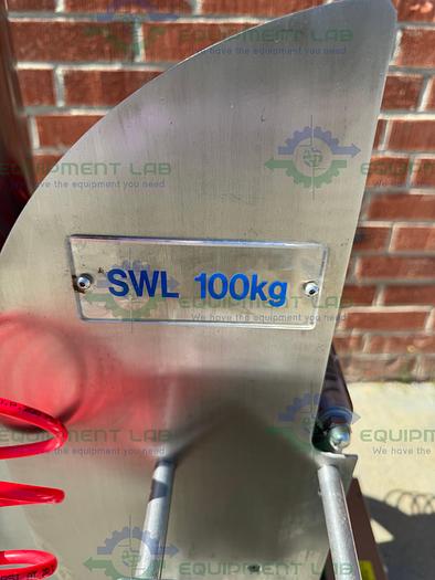 Used Palamatic PALPharma Tip Air Operated Portable Drum Tilter / Lift SWL 100 Kg