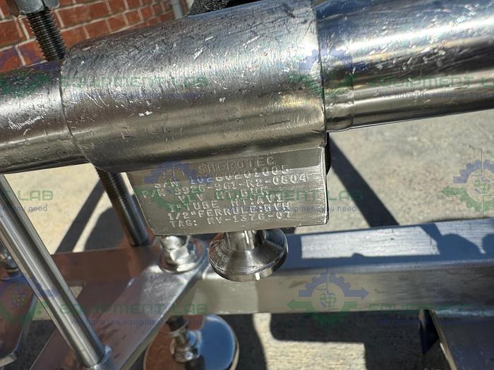 Used Allegheny /Millipore Stainless Steel Double Cartridge Filter Housing Skid 9" &4"