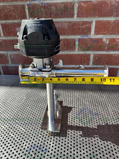 Used ITT Pure Flo Advantage 6 -Way Diaphragm Valve w/  1"  Sanitary Fitting