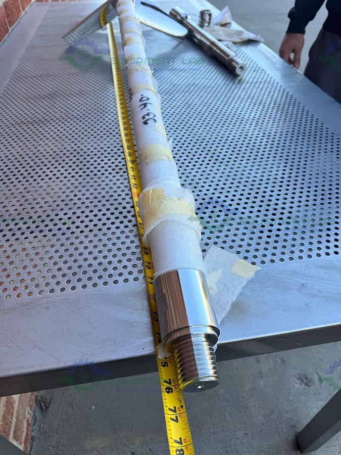 SPX Stainless Steel Mixing Tank Impeller 100" x 14" x 1.5" w/ Flange Fitting